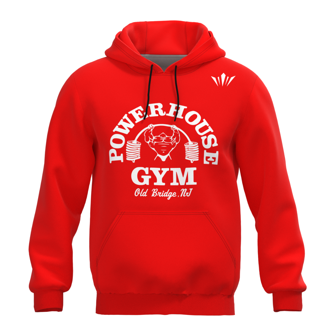 Powerhouse Hoodie Neon Red Alva Fitness